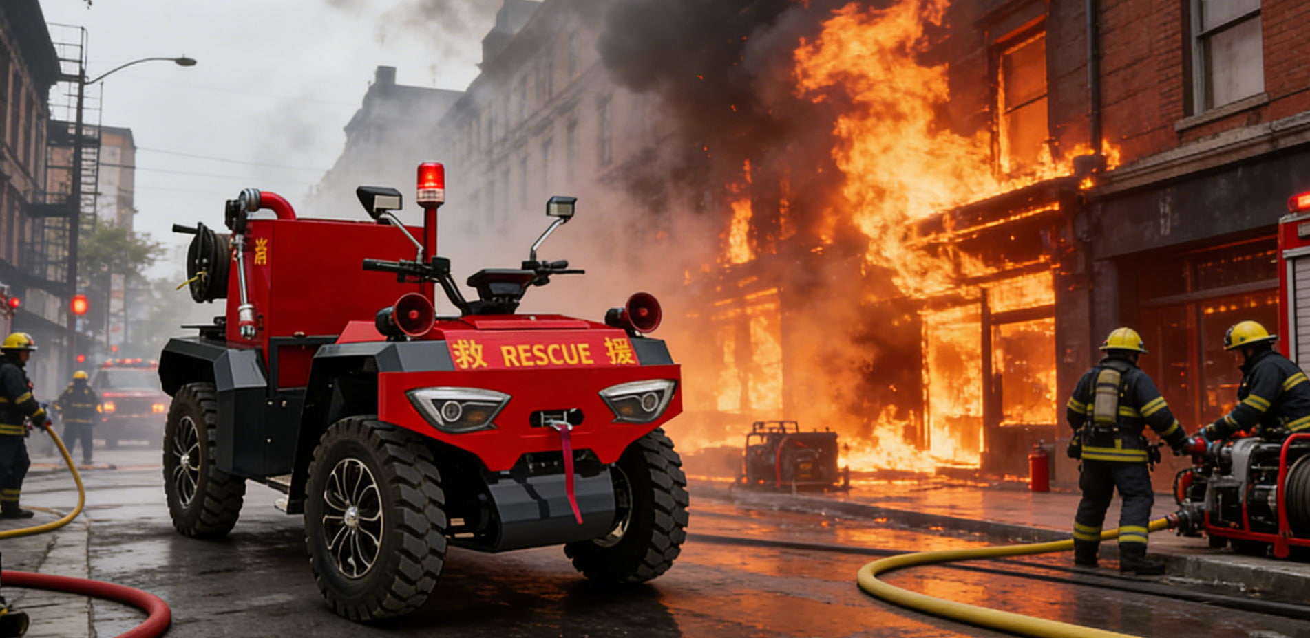 Motocicleta de extinción de incendios